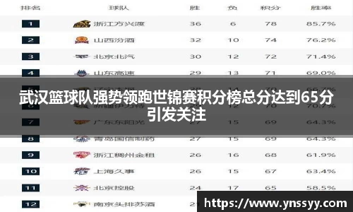 武汉篮球队强势领跑世锦赛积分榜总分达到65分引发关注